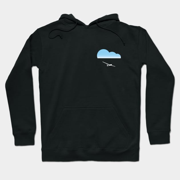 Glider solaring under the cloud Hoodie by Avion